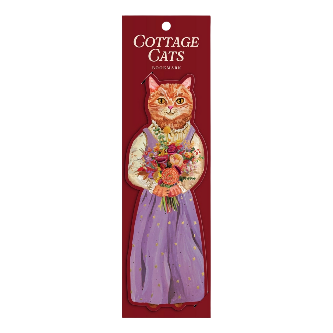 Cottage Cats Paper Bookmark