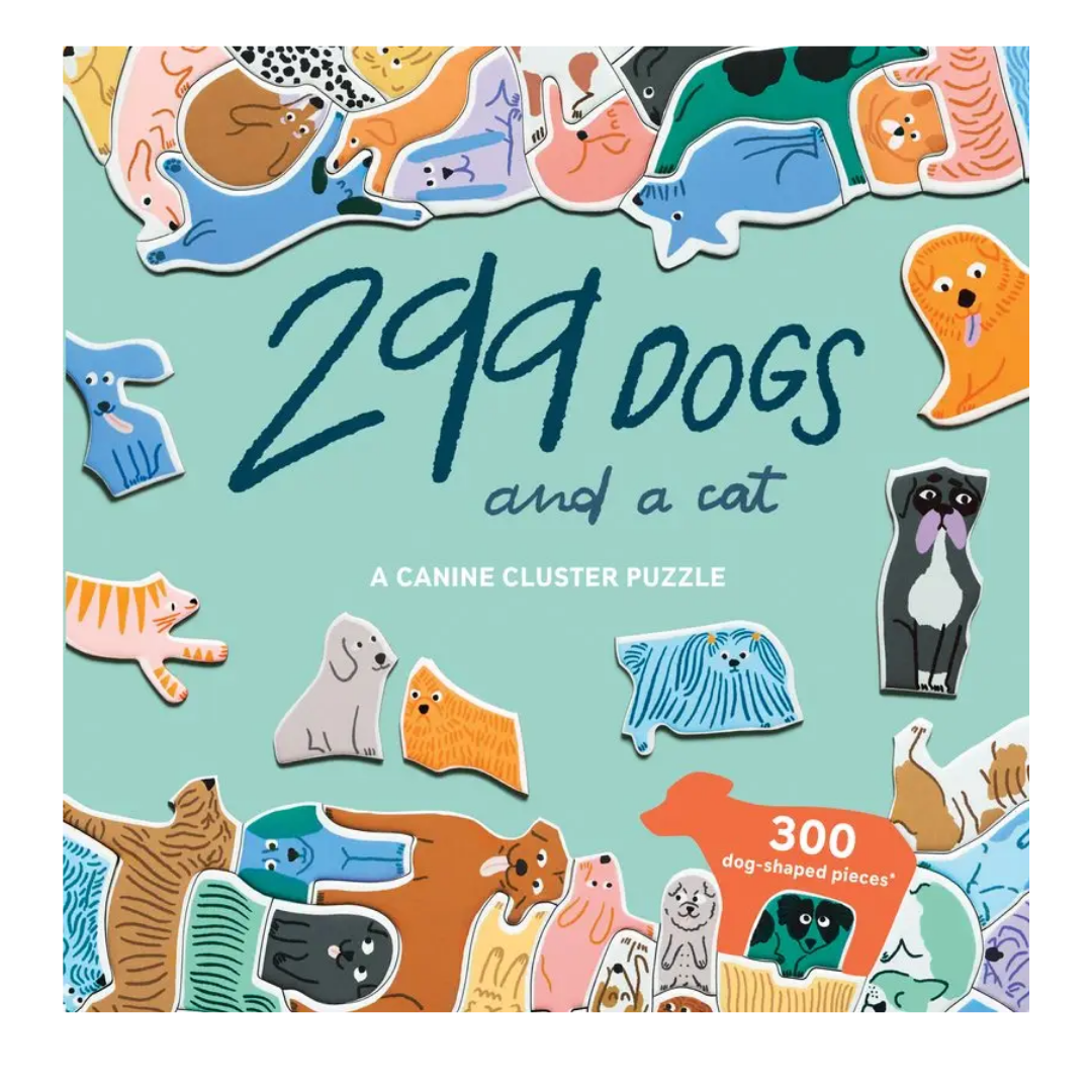 299 Dogs (and A Cat) 300 Piece Cluster Puzzle