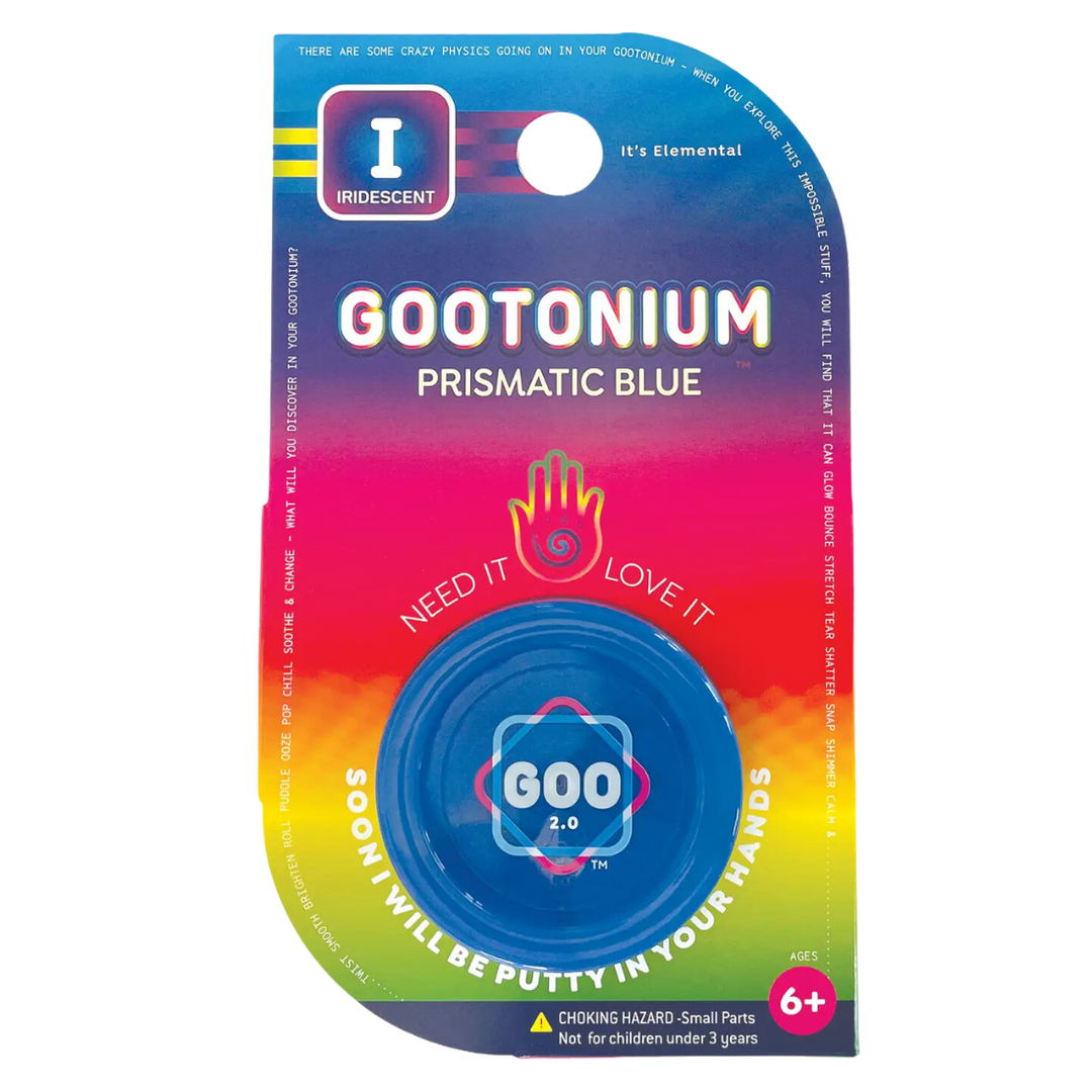 Large Gootonium: Iridescent Blue Putty