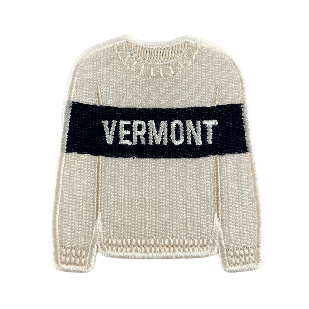 Vermont Sweater Embroidered Iron-On Patch