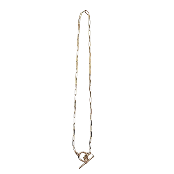 14k Gold Plated Link & Chain Necklace