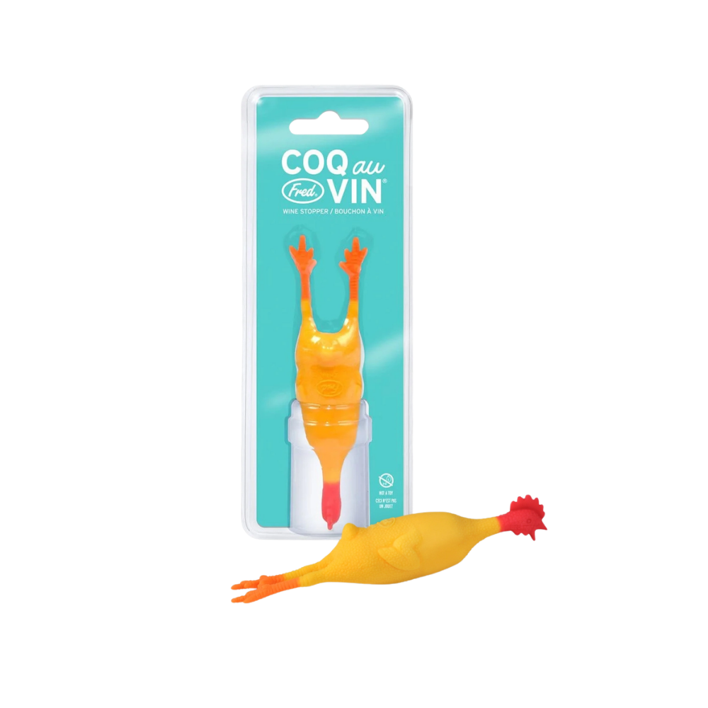Coq Au Vin - Rubber Chicken Wine Stopper