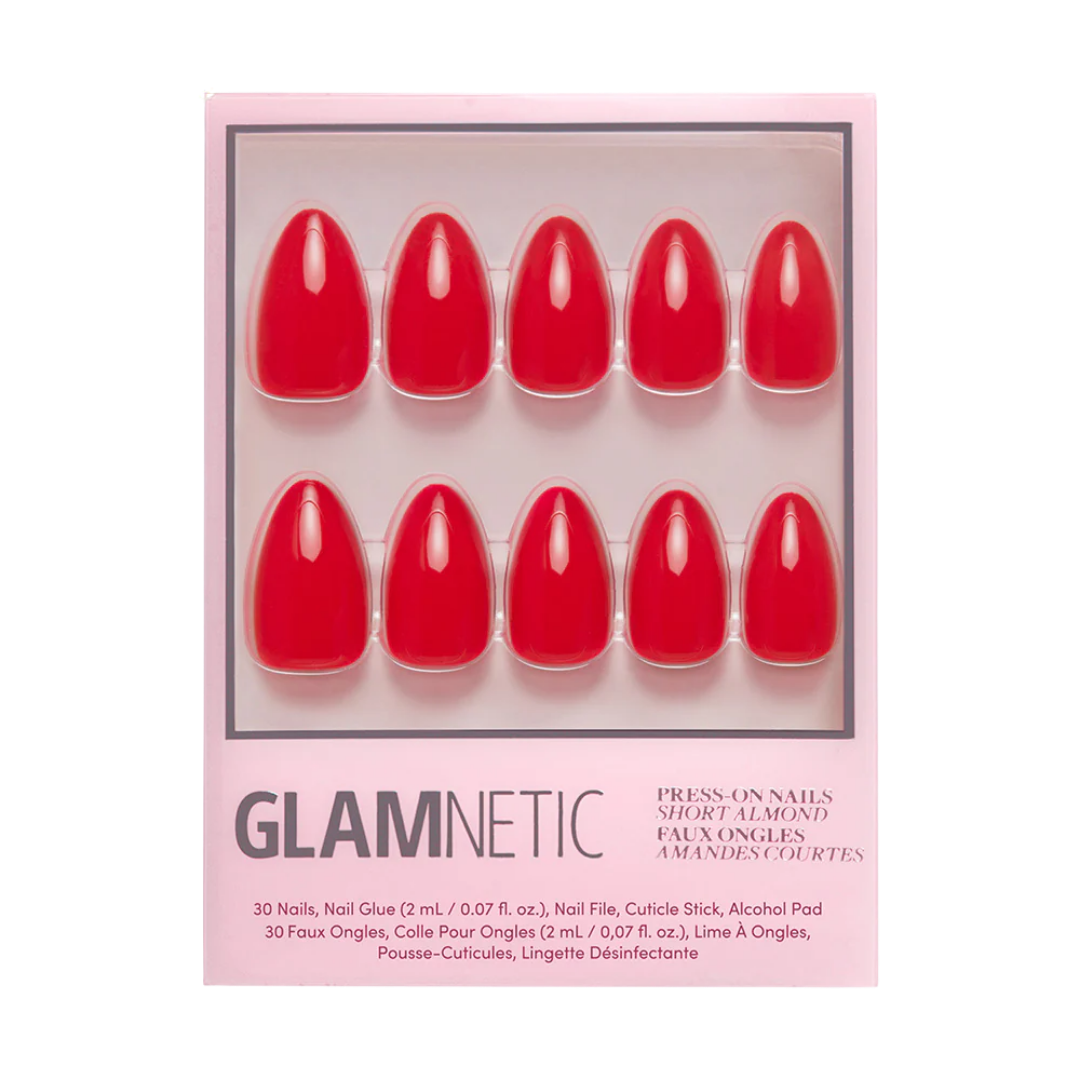 Fiery Red Press-On Nails