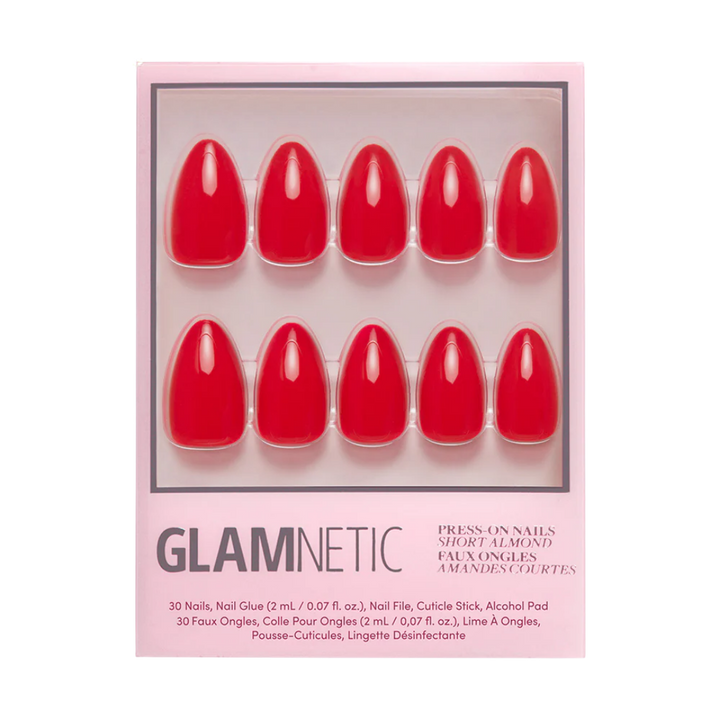 Fiery Red Press-On Nails