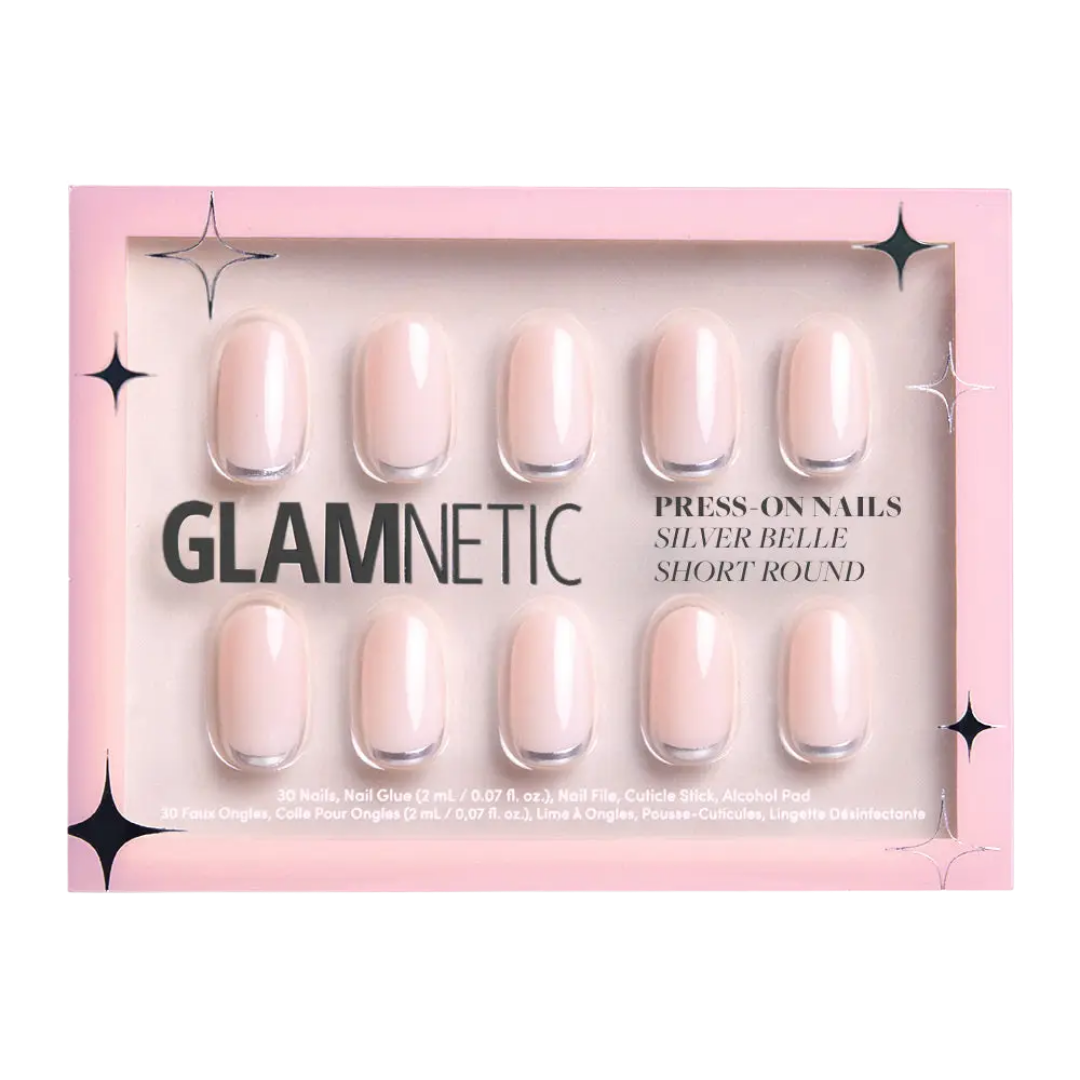 Silver Belle Press-On Nails