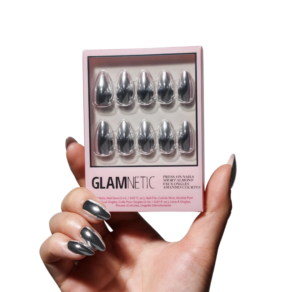 Platinum Press-On Nails