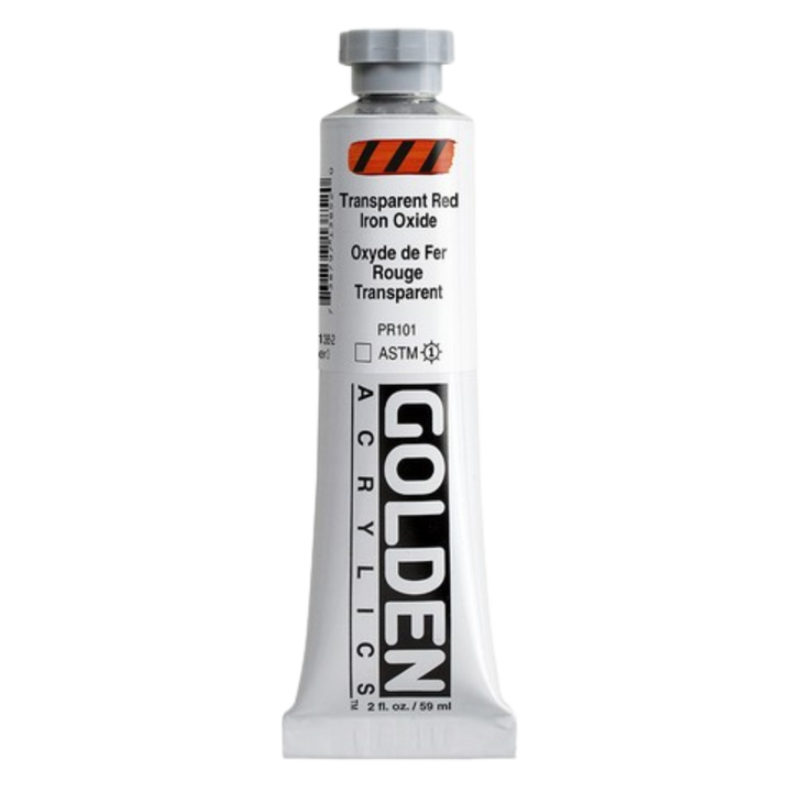Heavy Body Acrylic 2oz Transparent Red Iron Oxide