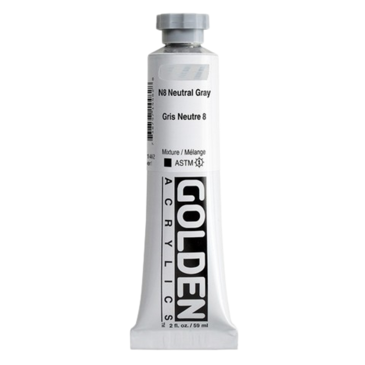 Heavy Body Acrylic 2oz Neutral Gray N8