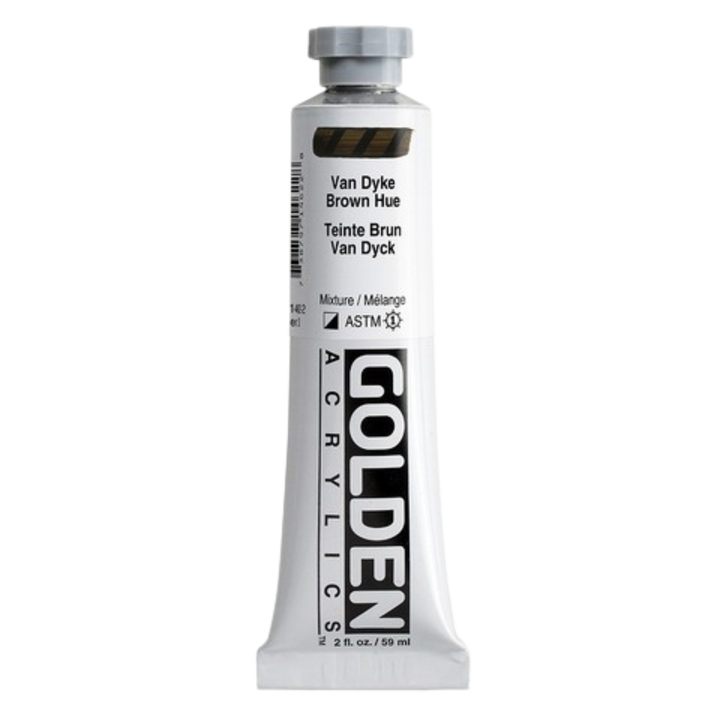 Heavy Body Acrylic 2oz Van Dyke Brown Hue