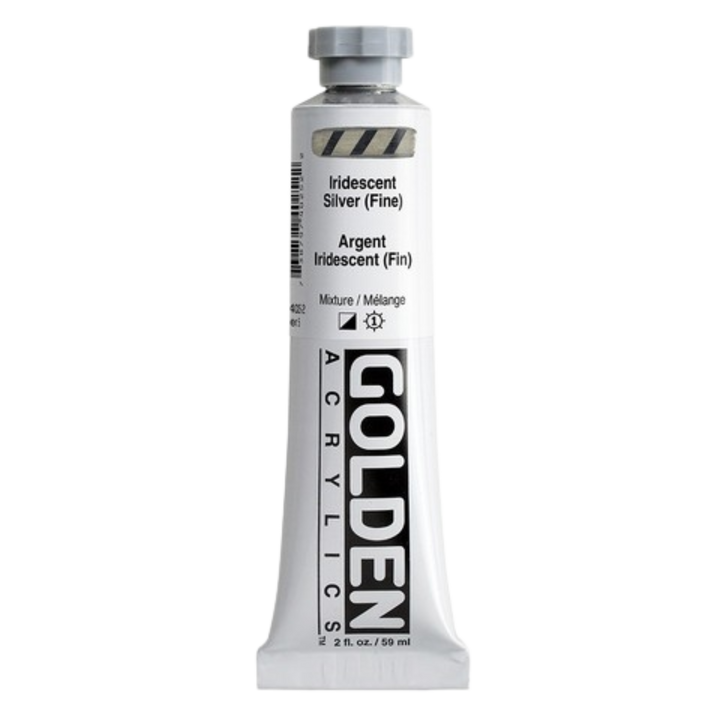 Heavy Body Acrylic 2oz Iridescent Silver (fine)