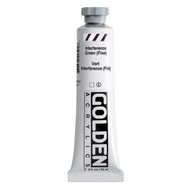 Heavy Body Acrylic 2oz Iridescent Interference Green (fine)