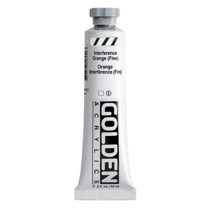 Heavy Body Acrylic 2oz Iridescent Interference Orange (fine)