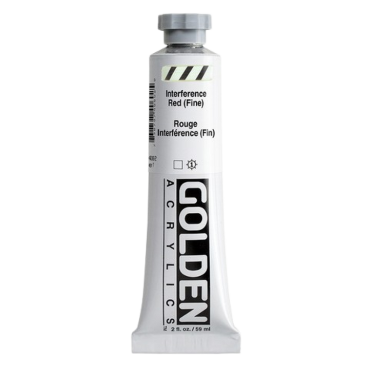 Heavy Body Acrylic 2oz Iridescent Interference Red (fine)