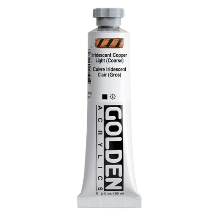 Heavy Body Acrylic 2oz Iridescent Copper Light (coarse)