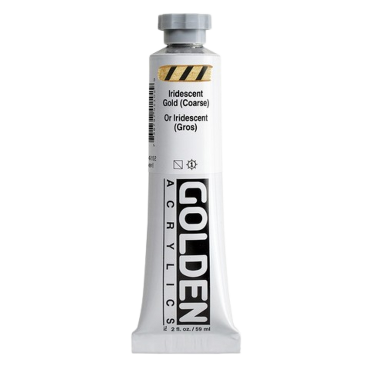 Heavy Body Acrylic 2oz Iridescent Gold (coarse)