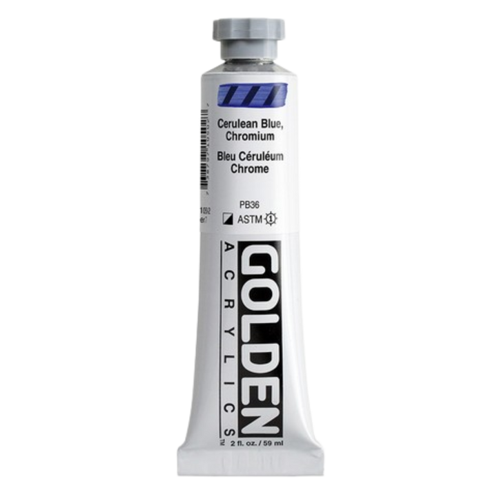 Heavy Body Acrylic 2oz Cerulean Blue Chromium