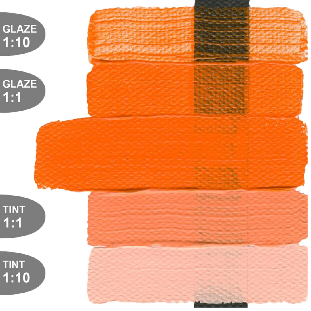 Heavy Body Acrylic 2oz Cadmium Orange