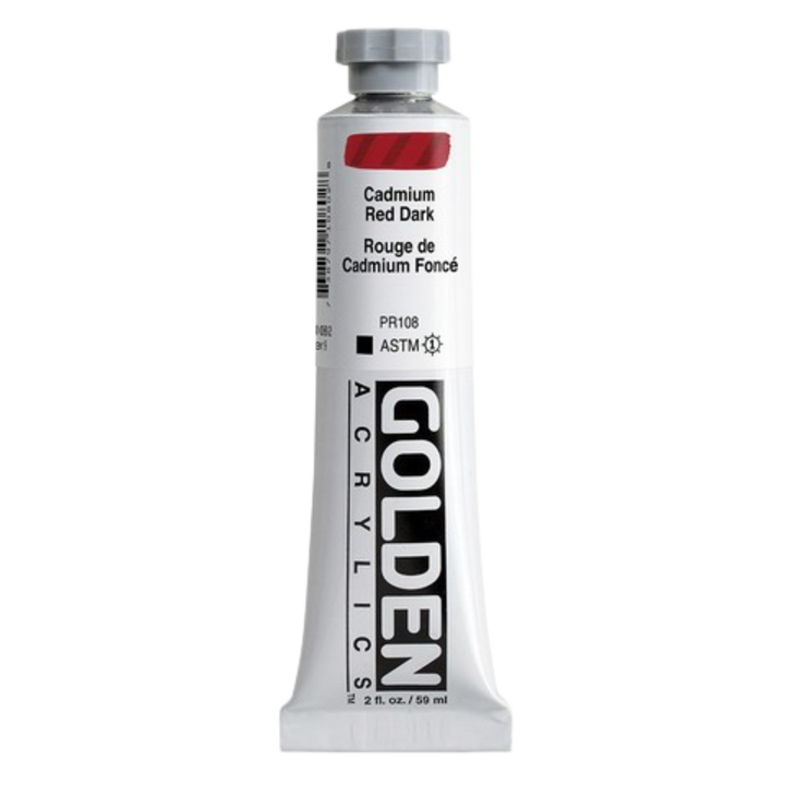 Heavy Body Acrylic 2oz Cadmium Red Dark