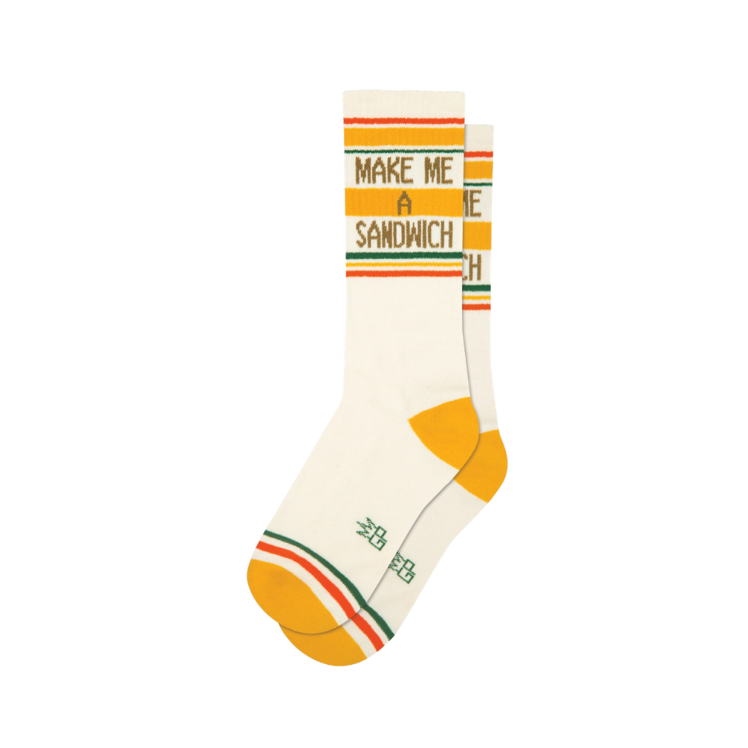 Make Me A Sandwich Gym Crew Socks