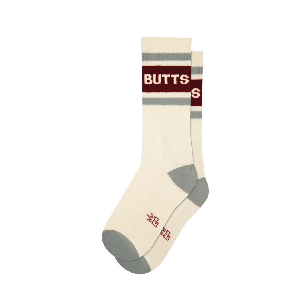 Butts Gym Crew Socks
