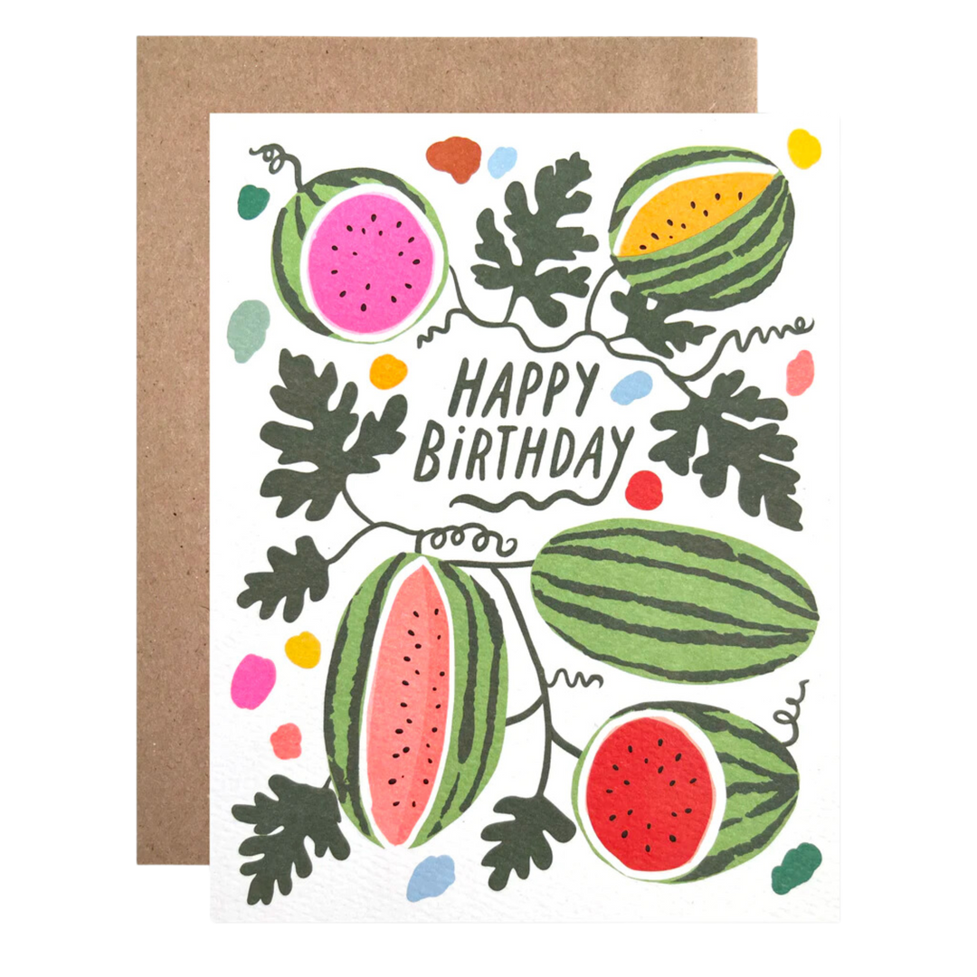 Birthday Watermelons Card