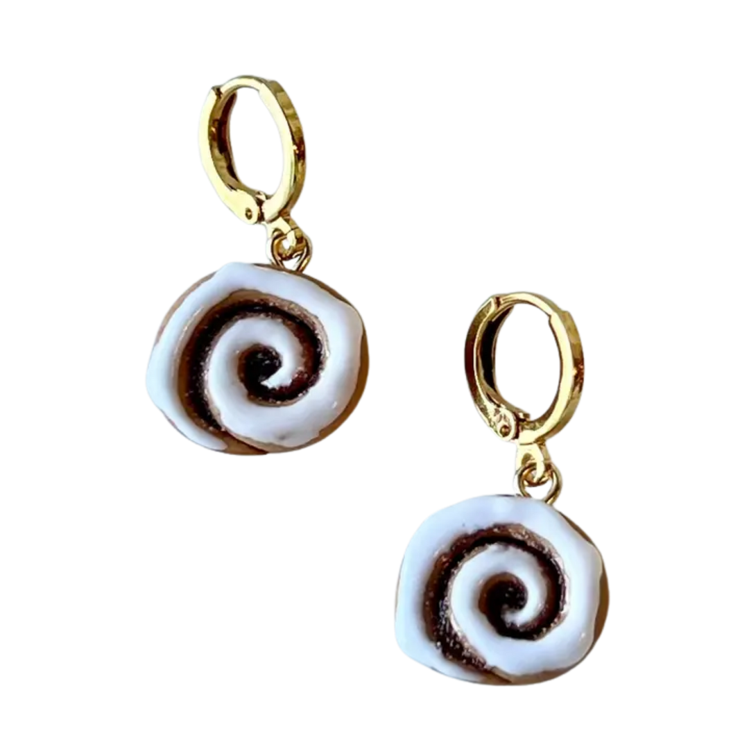 Cinnamon Roll Earrings