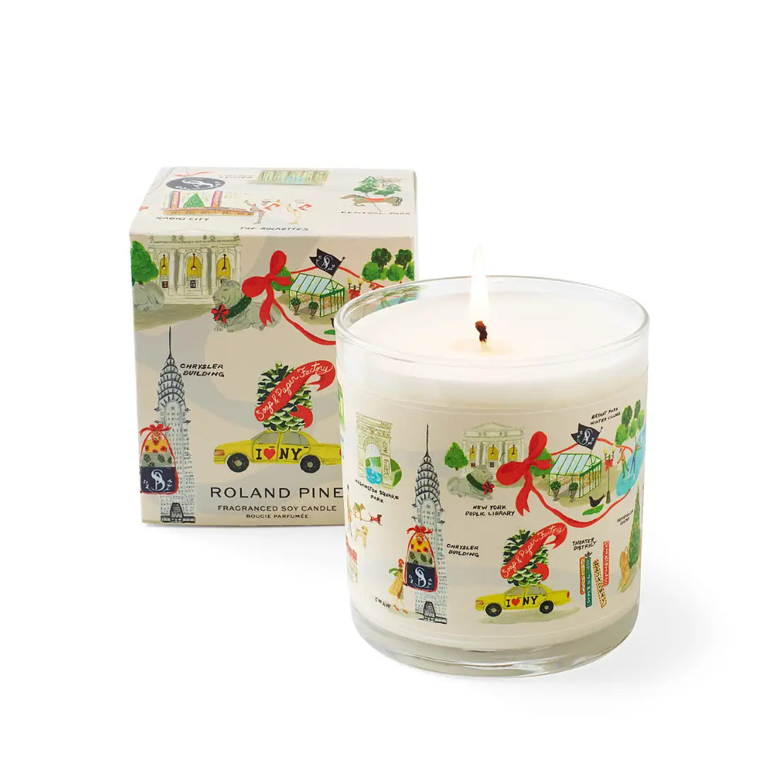 Holiday in New York Roland Pine Single-Wick Candle