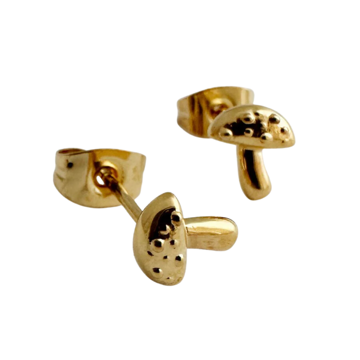 Mushroom Stud Earrings