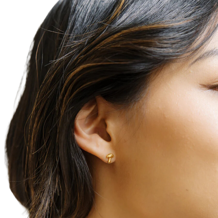 Mushroom Stud Earrings