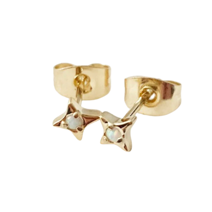 Lucky Origami Star Studs