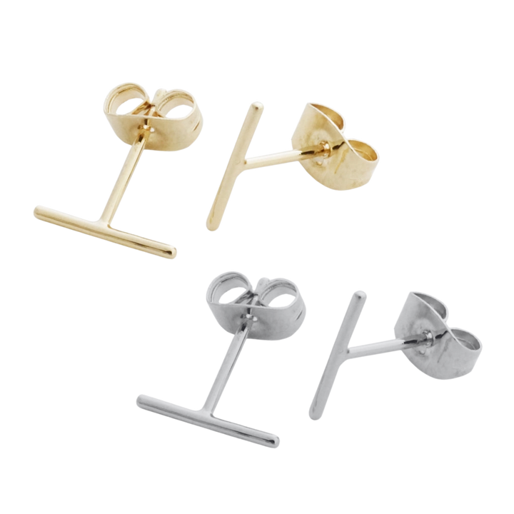 Skinny Midi Wire Bar Earrings