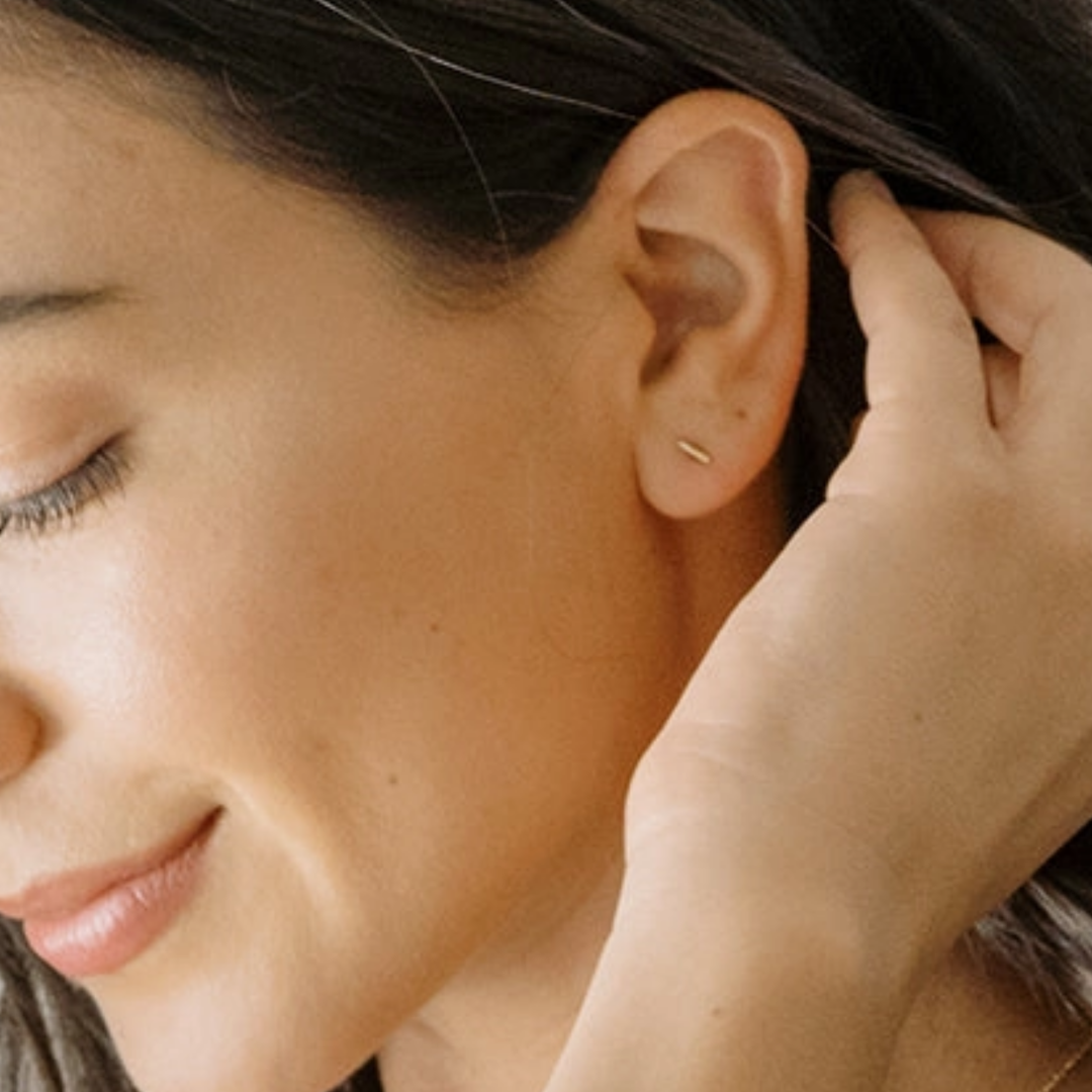 Skinny Midi Wire Bar Earrings