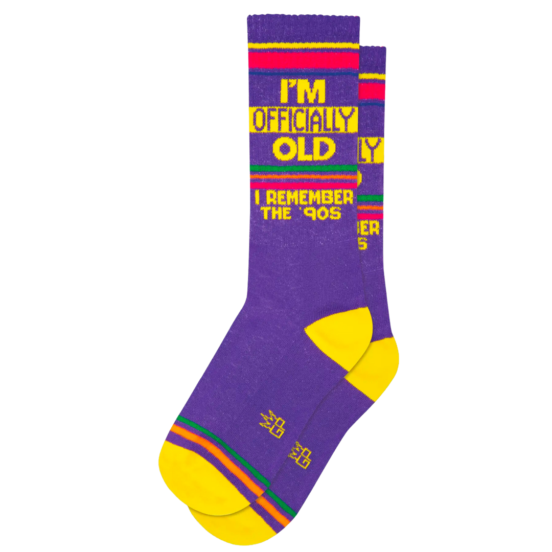 I'm Officially Old...I Remember The '90s Gym Crew Socks