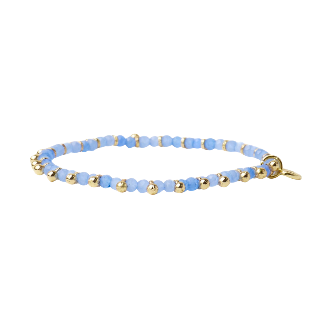 Kami Crystal With Brass Charm Bracelet