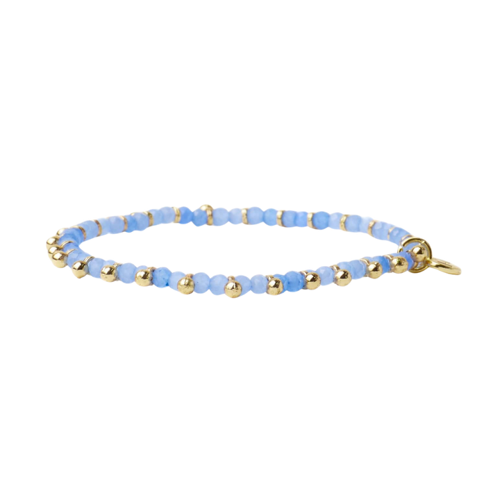 Kami Crystal With Brass Charm Bracelet