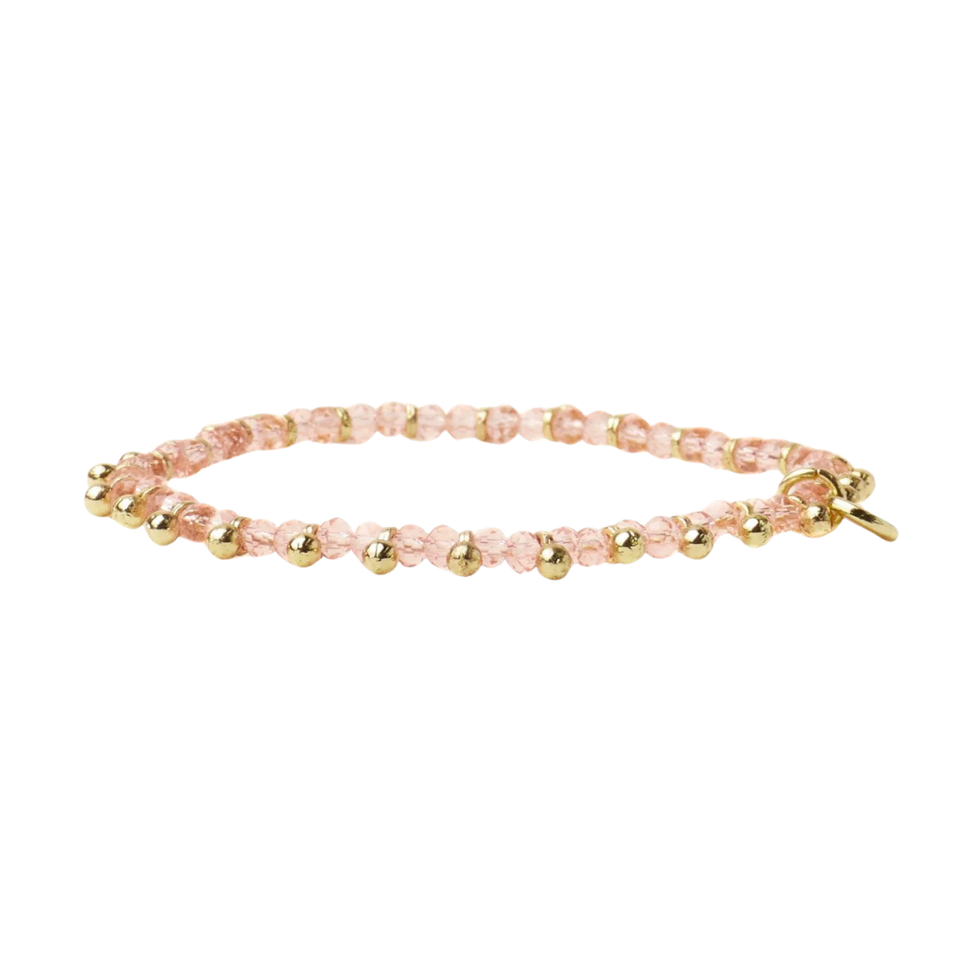 Kami Crystal With Brass Charm Bracelet