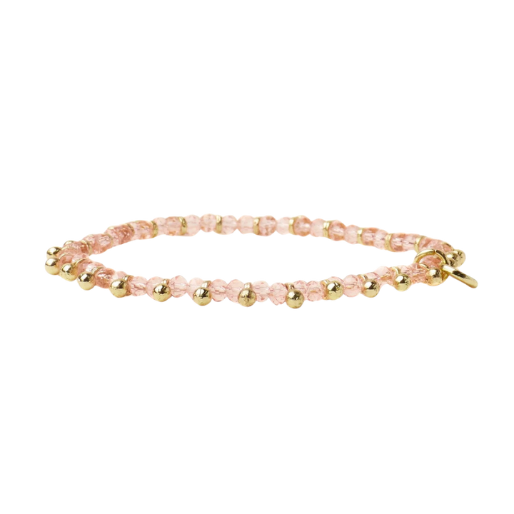 Kami Crystal With Brass Charm Bracelet