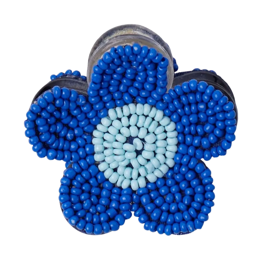 Molly Flower Beaded Hair Claw Clip