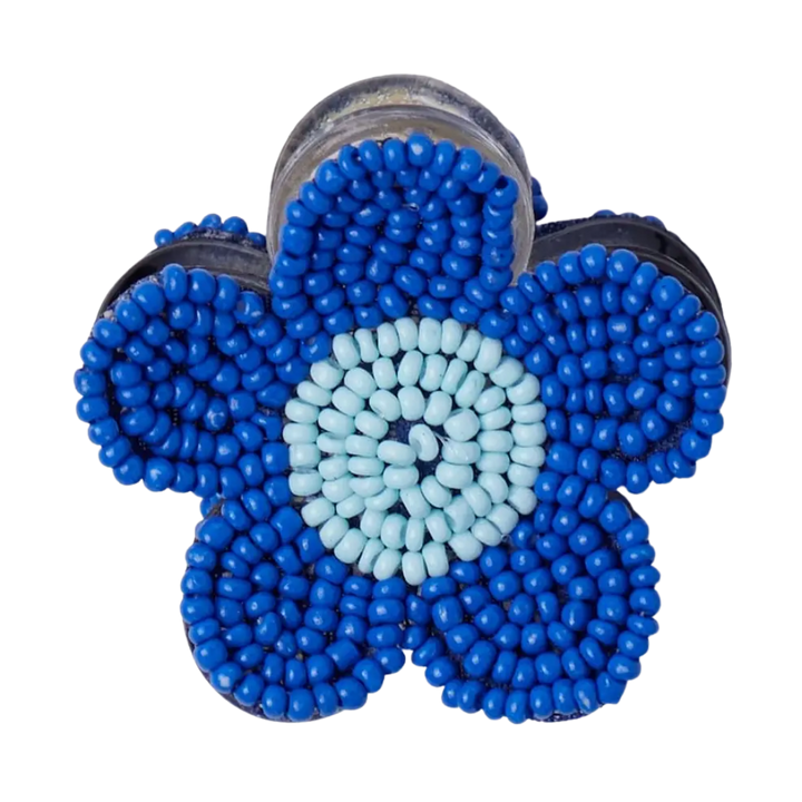 Molly Flower Beaded Hair Claw Clip