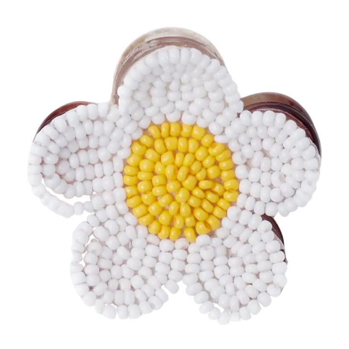 Molly Flower Beaded Hair Claw Clip