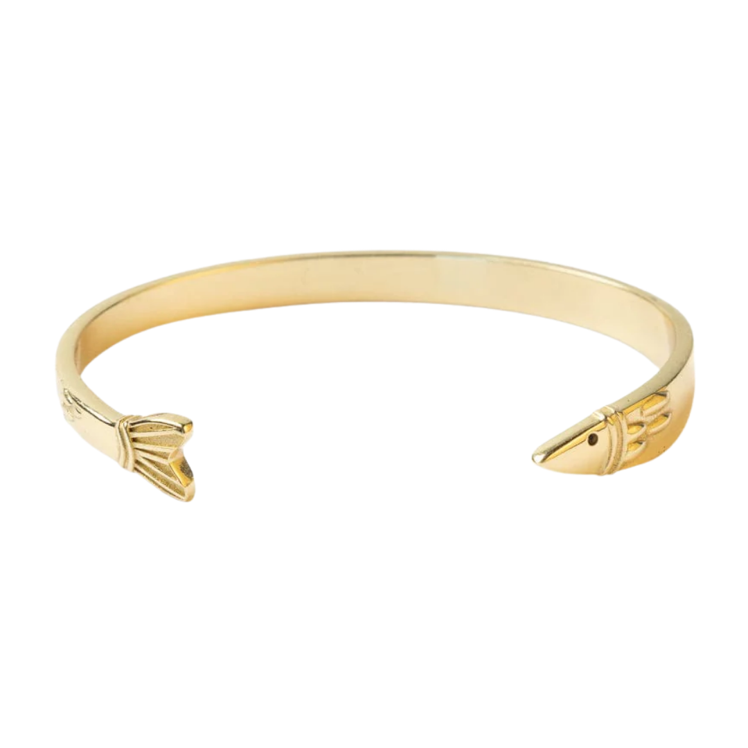 Sally Fish Brass Cuff Bracelet