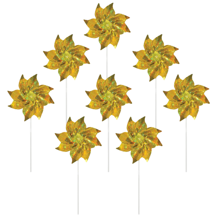 Gold Mylar Pinwheels
