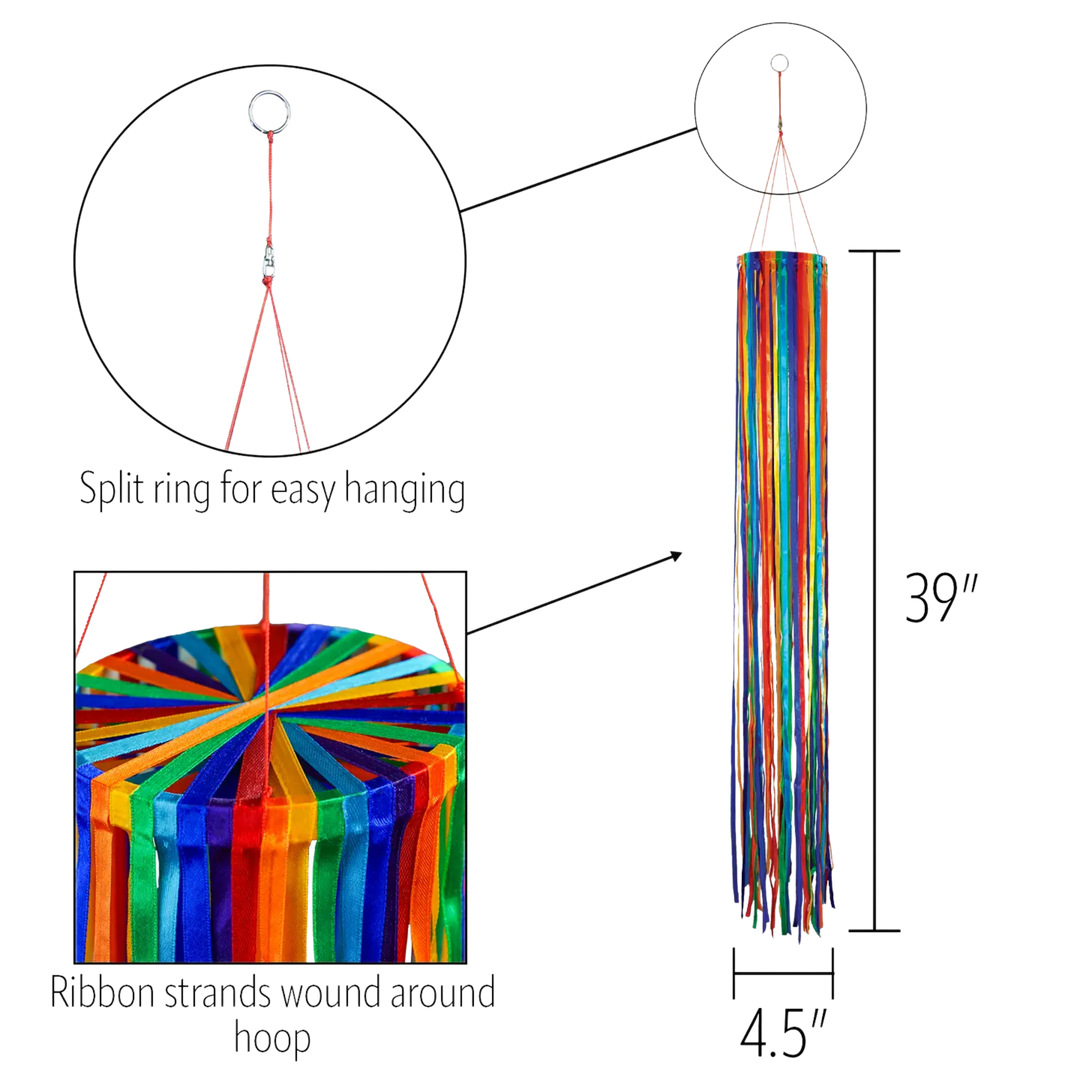 Rainbow Ribbon Windsock