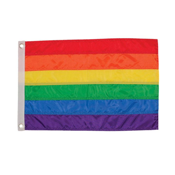 Rainbow 12x18 Grommet Flag