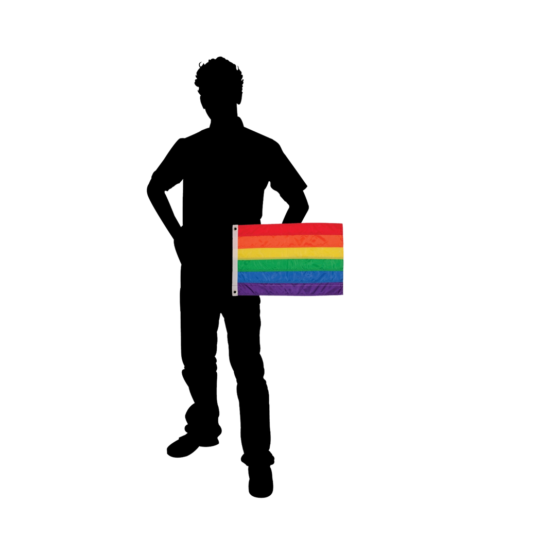 Rainbow 12x18 Grommet Flag
