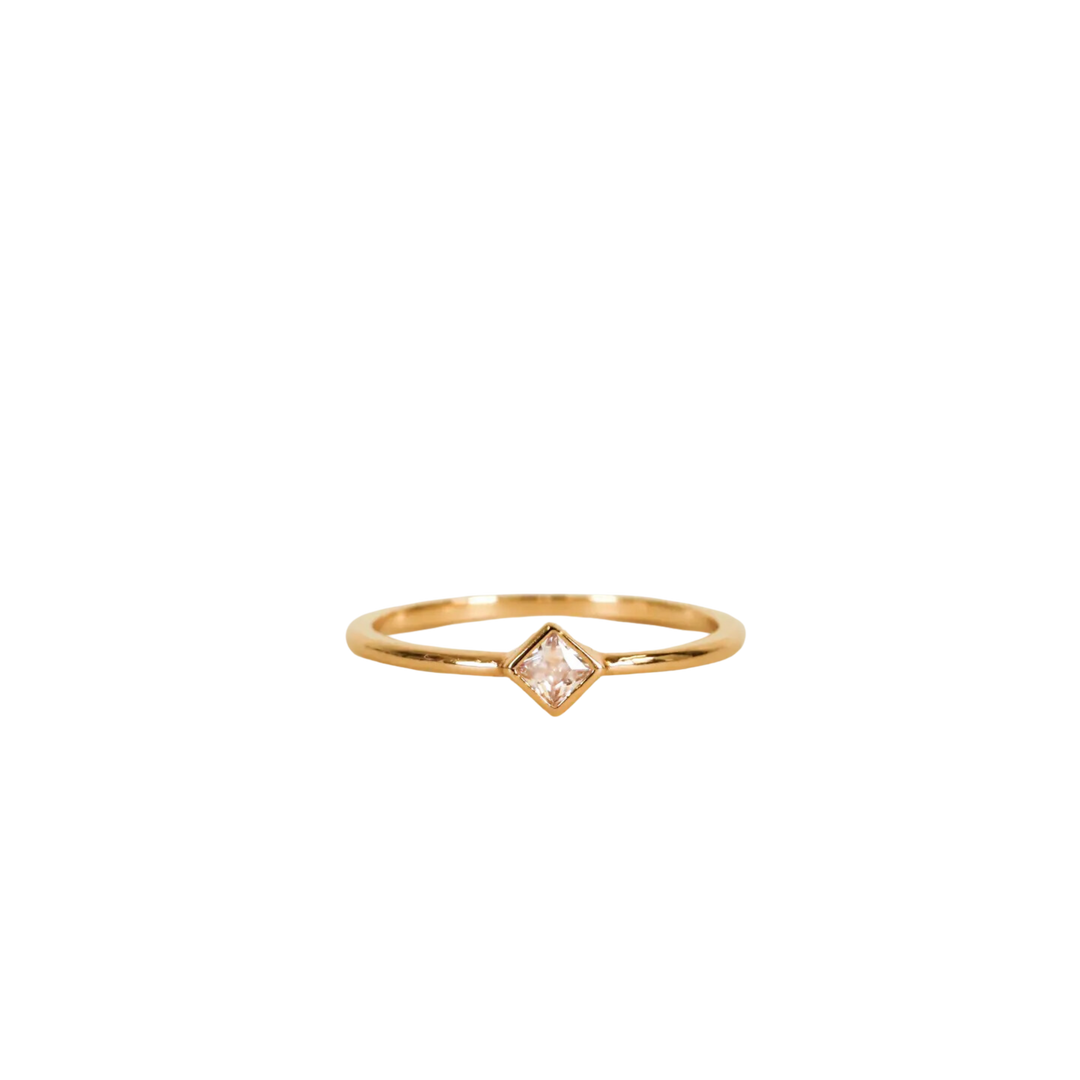 Ring - Diamond Stud Champagne