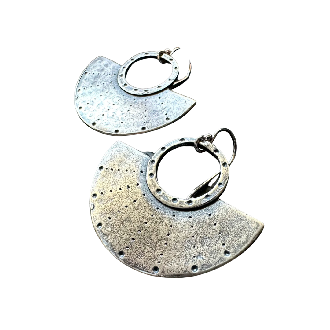 Neo Mezza Silver Earrings