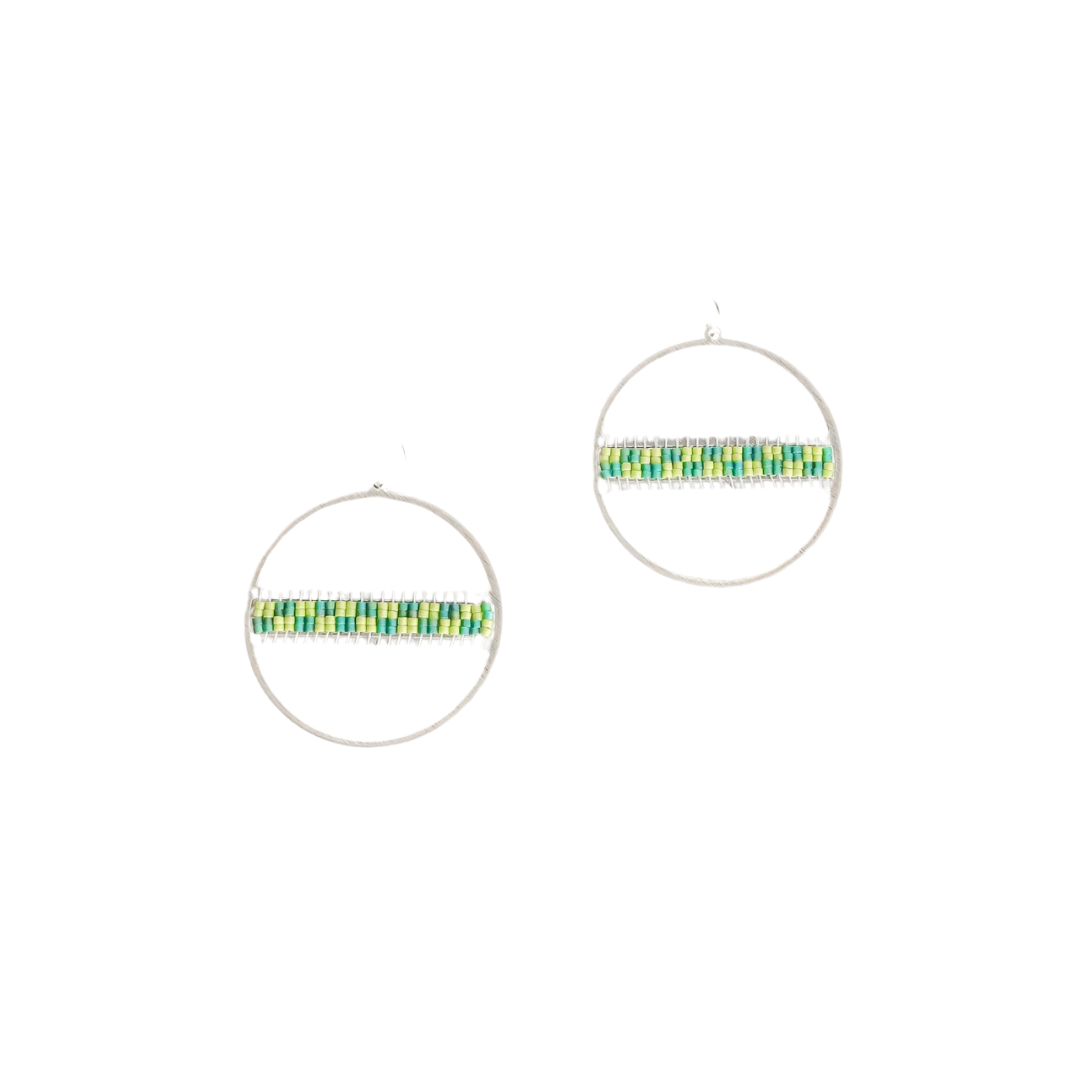 Geo Hoop Earrings