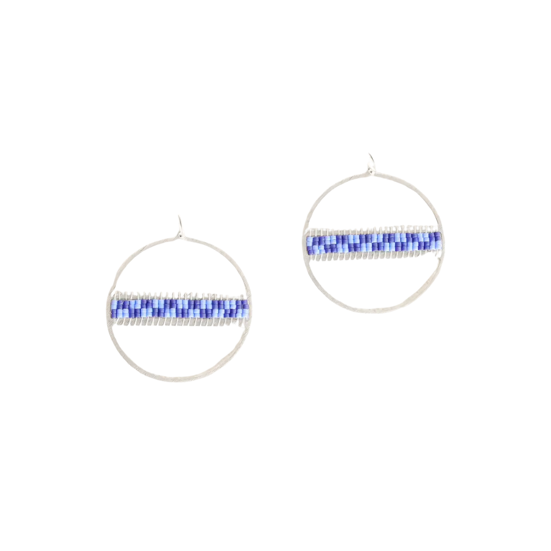 Geo Hoop Earrings