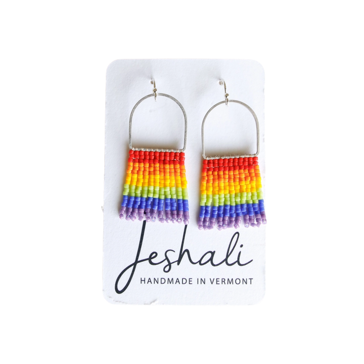 Mini Drop Fringe Earrings - Pride